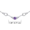 Collier de lune celtique, Améthyste Collier de lune celtique, Améthyste