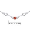 Collier de lune celtique, Grenat Collier de lune celtique, Grenat