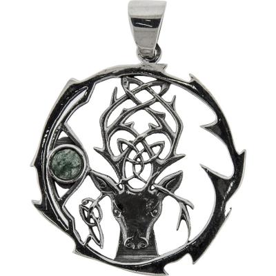 Cernunnos Stag Pendant, Sterling Cernunnos Stag Pendant, Sterling