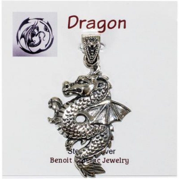 Silver Dragon Pendant