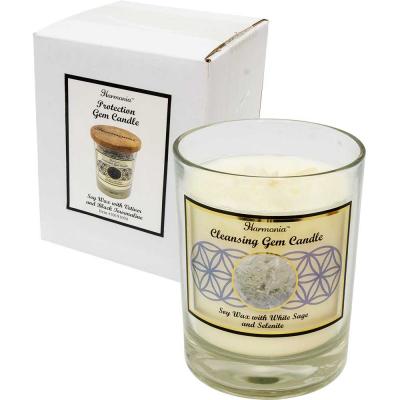 Crystal Soy Candle: Selenite Crystal Soy Candle: Selenite