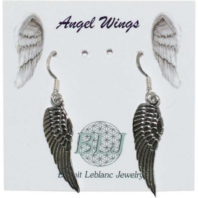Angel Wing Earrings, Sterling Angel Wing Earrings, Sterling