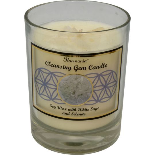 Crystal Soy Candle: Selenite Crystal Soy Candle: Selenite