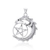 Dragon Pentacle Pendant, Sterling
