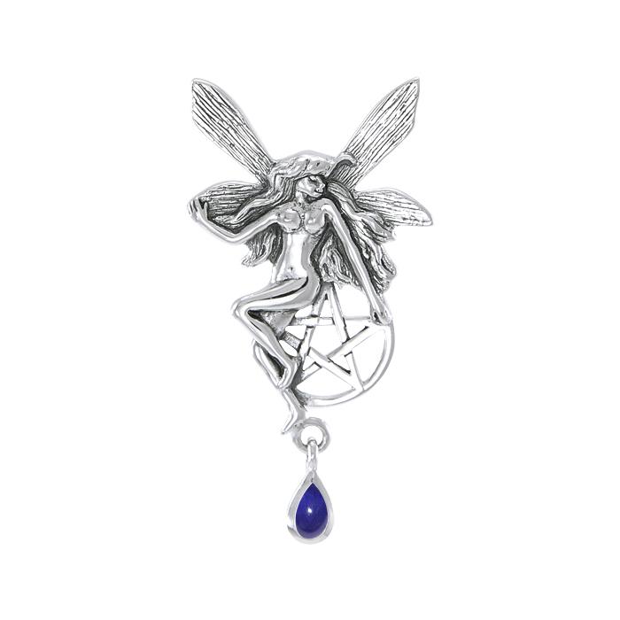 Fairy Pentacle Pendant, Sapphire