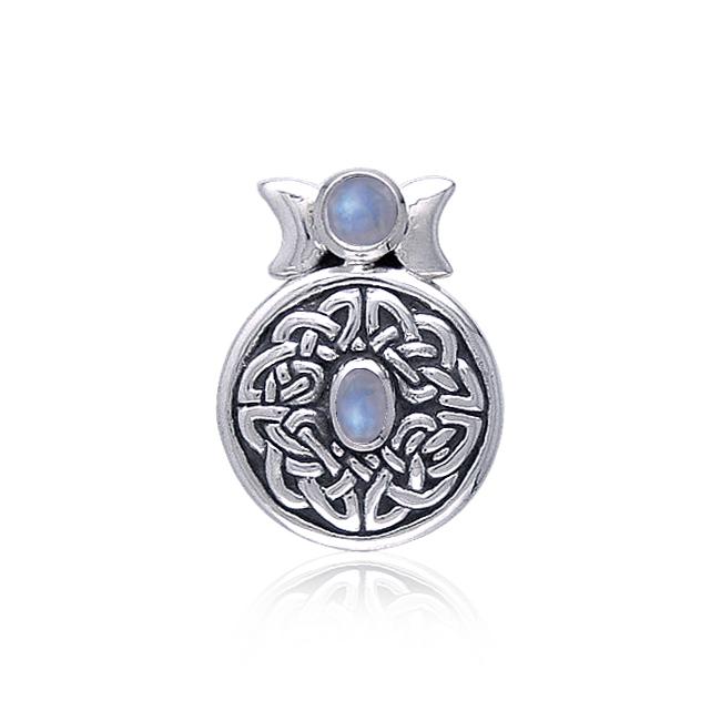 Pendentif Celtic Knot of Realities, Moonstone Pendentif Celtic Knot of Realities, Moonstone