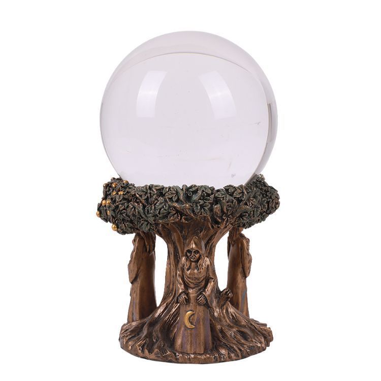 Maiden, Mère, Crone Tree Gazing Ball Maiden, Mère, Crone Tree Gazing Ball