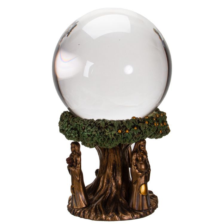 Maiden, Mère, Crone Tree Gazing Ball Maiden, Mère, Crone Tree Gazing Ball