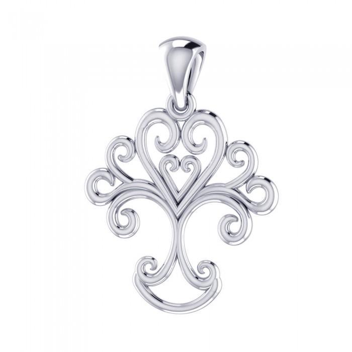 Pendentif d’arbre de Solstice, Sterling Pendentif d’arbre de Solstice, Sterling
