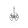 Pendentif triple lune améthyste, Sterling Pendentif triple lune améthyste, Sterling