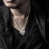 Wolf Love Pendant, Sterling