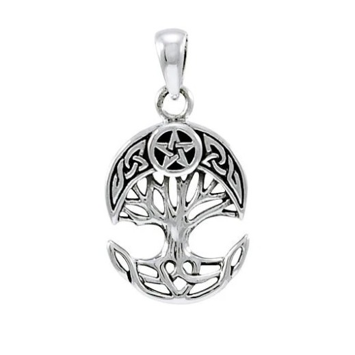 Celtic Moon Tree Pendant, Sterling Celtic Moon Tree Pendant, Sterling
