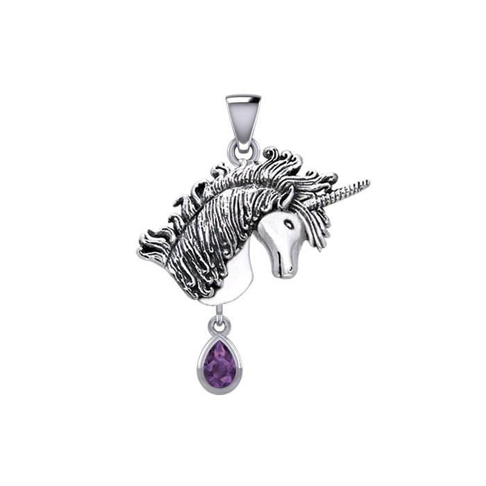 Pendentif Licorne, Améthyste