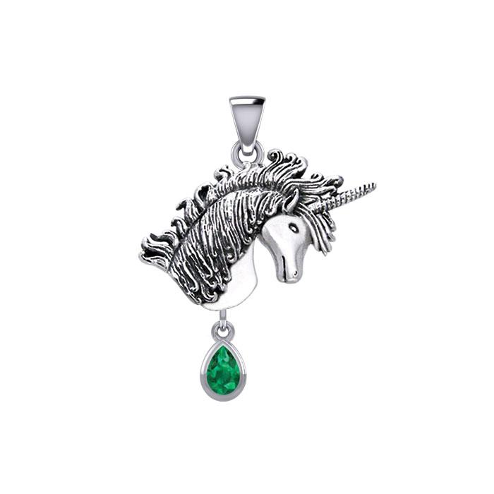 Pendentif Licorne, Émeraude Pendentif Licorne, Émeraude
