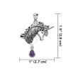 Pendentif Licorne, Améthyste