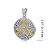 Pendentif en spirale d’or celtique Pendentif en spirale d’or celtique
