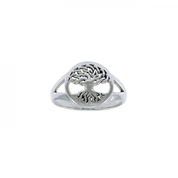 Tree Of Life Ring, Sterling