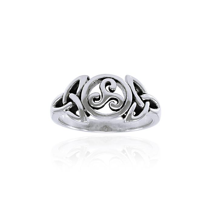 Celtic Spiral Ring, Sterling Celtic Spiral Ring, Sterling