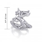 Majestic Unicorn Ring, Sterling