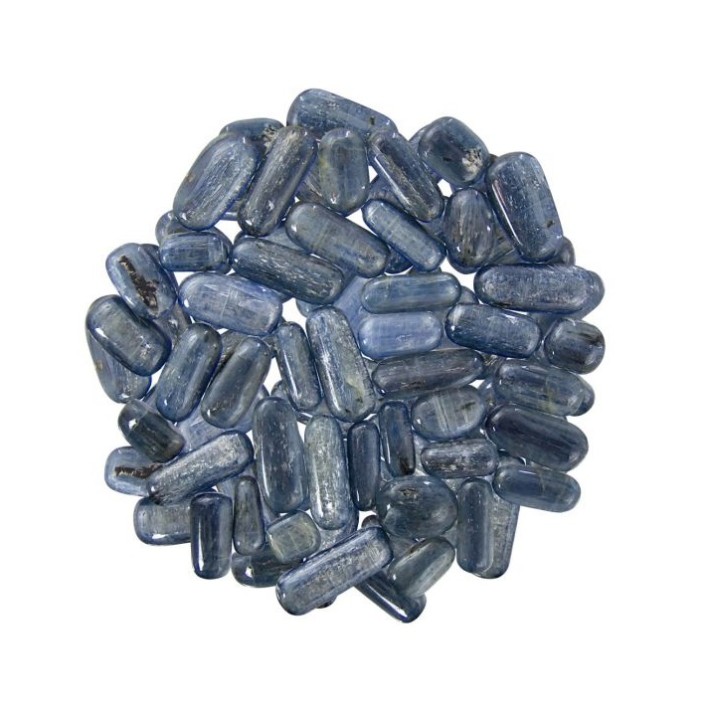 Cyanite (bleu), culbuté Cyanite (bleu), culbuté