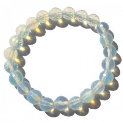 Faceted Crystal Bracelet: Opalite