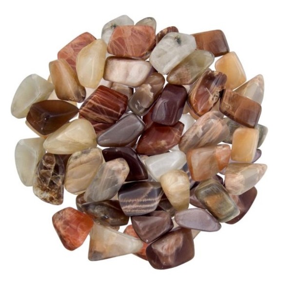 Natural Moonstone, Tumbled Natural Moonstone, Tumbled