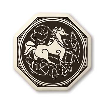 Horse Totem Pendant, Pottery Horse Totem Pendant, Pottery