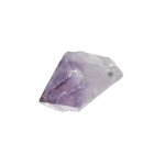 Amethyst Crystal Drilled Pendant, Natural