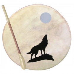 Wolf & Moon Drum