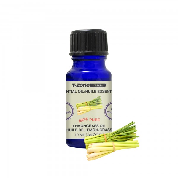 Essential Oil, Lemongrass, Organic, 5ml