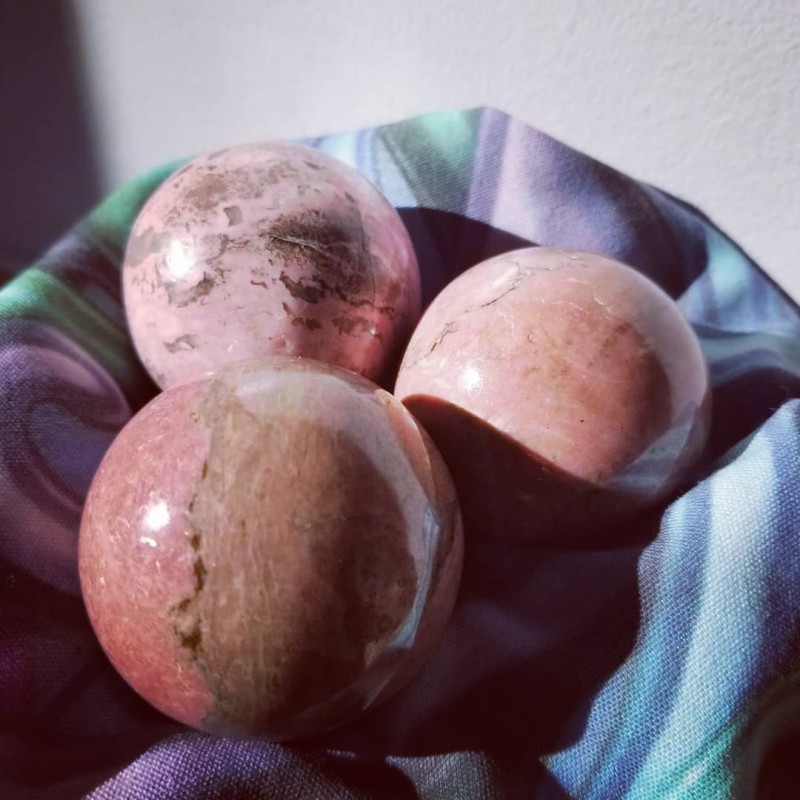 Rhodonite Sphere ~ Love Energy, Heart Chakra, Relationship Harmony Rhodonite Sphere ~ Love Energy, Heart Chakra, Relationship Harmony