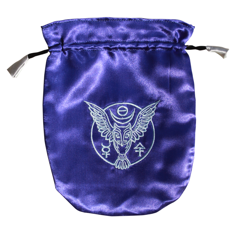 Sac de tarot de hibou bleu Sac de tarot de hibou bleu