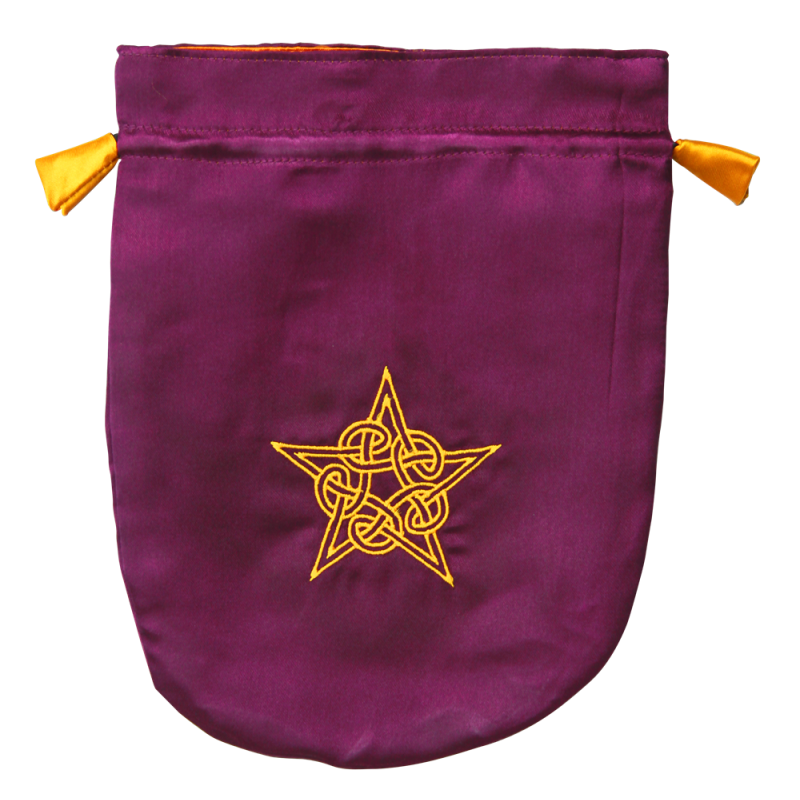 Sac de tarot de Pentacle celtique pourpre Sac de tarot de Pentacle celtique pourpre