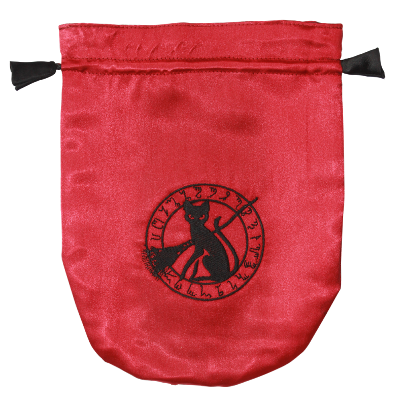 Black Cat Red Tarot Bag Black Cat Red Tarot Bag
