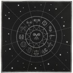 Tissu d&apos;autel en cristal de zodiaque