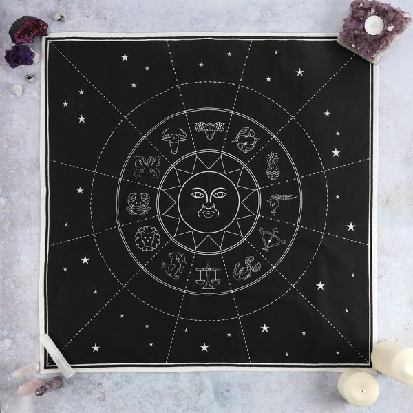 Tissu d&apos;autel en cristal de zodiaque