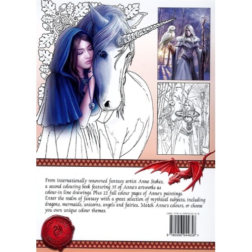Anne Stokes Coloriage Livre - Nouveau! Anne Stokes Coloriage Livre - Nouveau!