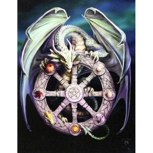 Wheel Of The Year - Anne Stokes - Canvas Art