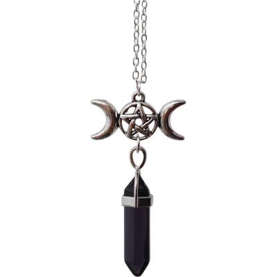 Pendentif en cristal triple lune Pendentif en cristal triple lune