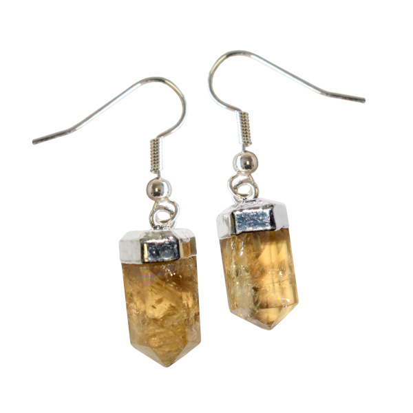 Boucles d’oreilles Citrine Crystal Point Boucles d’oreilles Citrine Crystal Point