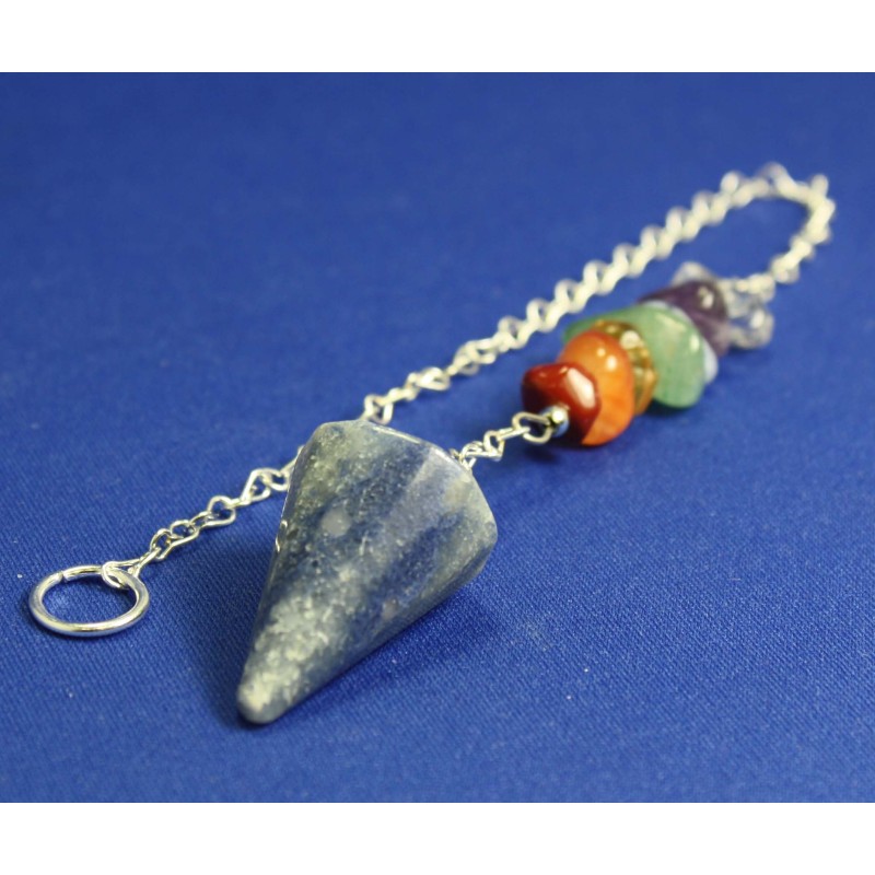 Blue Aventurine Chakra Pendulum Blue Aventurine Chakra Pendulum