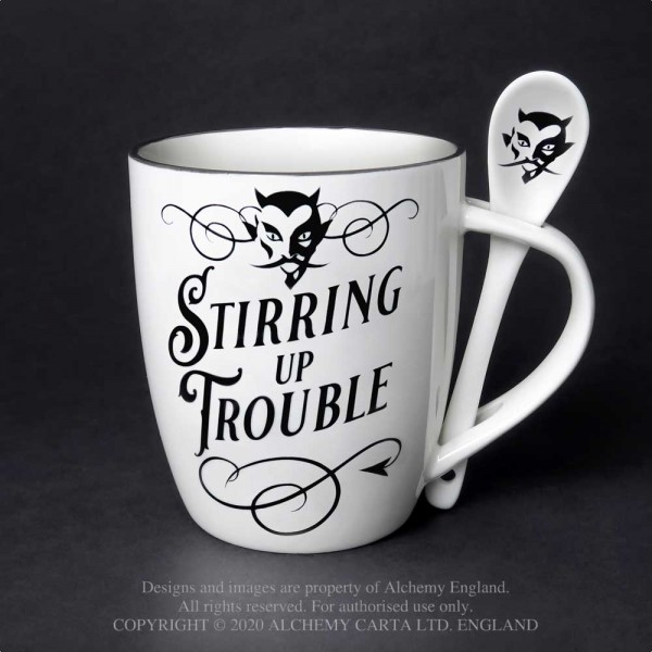 Mug & Spoon Set - Stirring Up Trouble