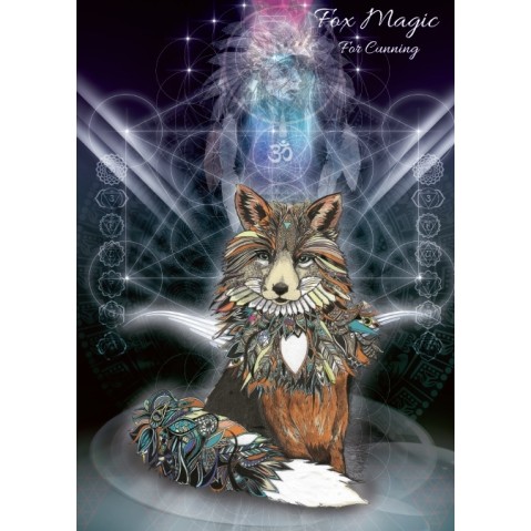 Carte de vœux: Fox Magic Carte de vœux: Fox Magic