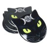 Black Cat Coaster Set Black Cat Coaster Set