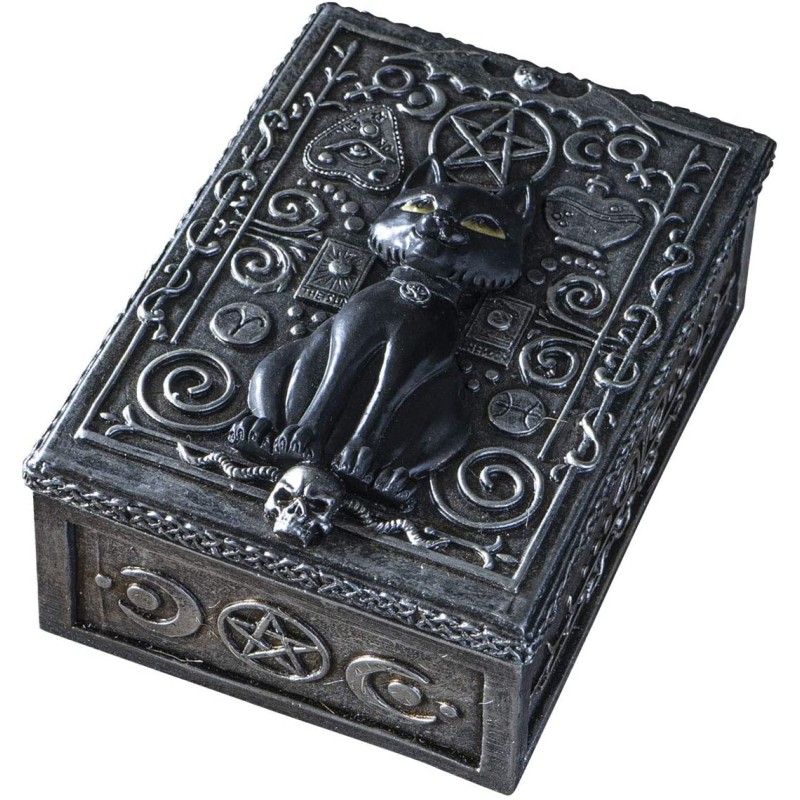 Boîte de tarot pour chat noir Boîte de tarot pour chat noir