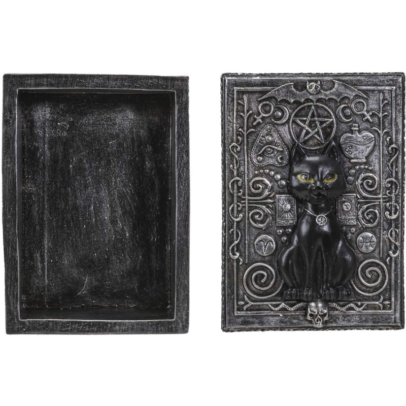 Boîte de tarot pour chat noir Boîte de tarot pour chat noir