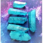 Aqua Aura Crystal Pendant