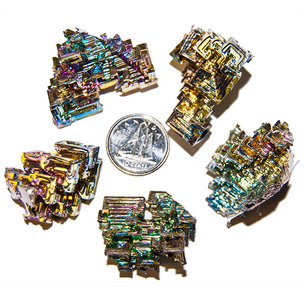 Spécimen de bismuth