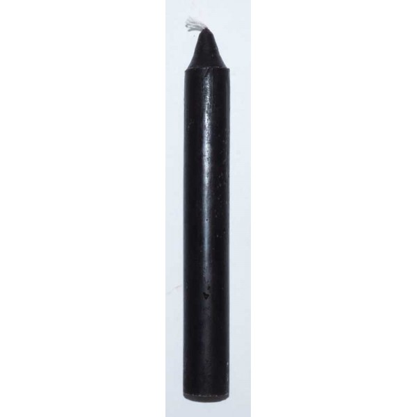 Black 6 Taper Candle