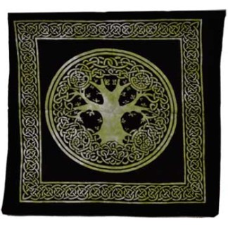 Tree Of Life Tote Bag, Black/Green